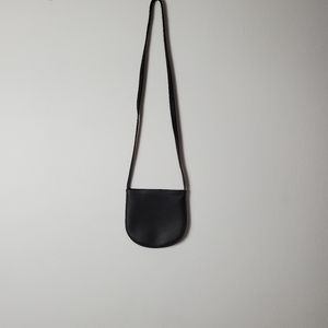 Rubi Black Half Moon Crossbody Bag